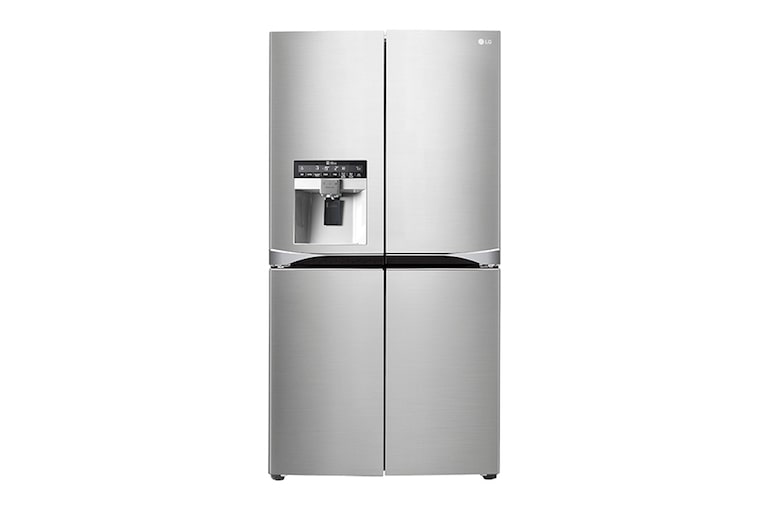 Front view of 712L French Door Fridge with Anti-fingerprint Brushed Finish GF-5L712PL